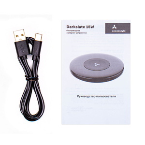 Беспроводное зарядное устройство Accesstyle Darkslate 15W, черный HG-37121/35 фото 8