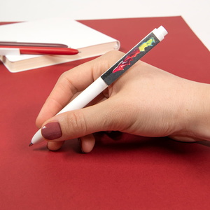 Ручка шариковая RETRO, пластик фиолетовый, белый HG-38015/11/01 фото 4