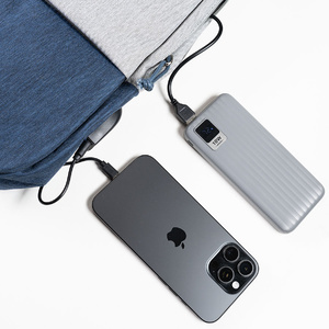 Набор подарочный POWER BEAM: рюкзак c USB портом и power bank серый, синий HG-39553/25 фото 4