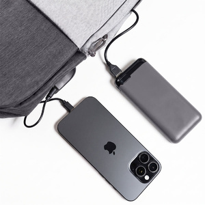 Набор подарочный POWER BEAM: рюкзак c USB портом и power bank серый HG-39553/30 фото 4