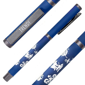 Ручка шариковая TRENDY синий, серый HG-40397/24/30 фото 3