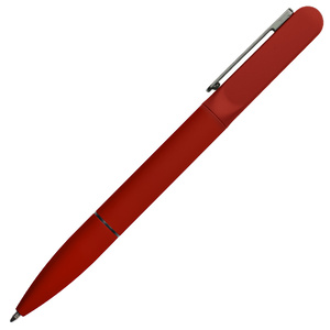 Ручка шариковая NEO с подсветкой после гравировки, soft touch красный, серый HG-40403/08/30 фото 3