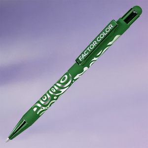 Ручка шариковая FACTOR COLOR со стилусом зеленый HG-40406/15 фото 3