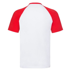 Футболка мужская SHORT SLEEVE BASEBALL T 160 красный, белый HG-610260.WM/2XL фото 3