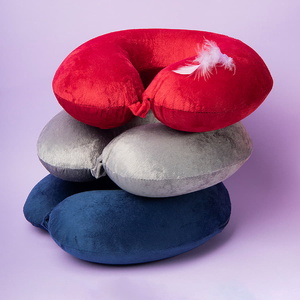 Подушка дорожная "SOFT"; memory foam, микрофибра,серый HG-62000/30 фото 5