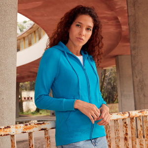 Толстовка женская без начеса LADIES LIGHTWEIGHT HOODED SWEAT 240 темно-синий HG-621500.az/l фото 3