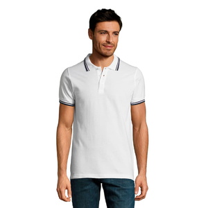 Поло мужское PASADENA MEN 200 белый, темно-синий HG-700577.904/2xl фото 3
