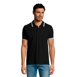 Поло мужское PASADENA MEN 200 черный, белый HG-700577.935/2xl фото 3