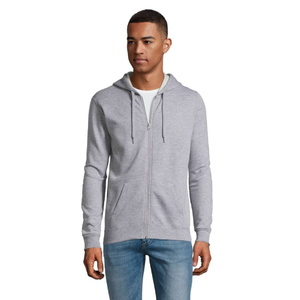 Толстовка худи унисекс на молнии STONE 260 серый меланж HG-701714.360/2XL фото 3