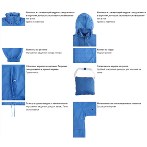 Ветровка водоотталкивающая унисекс SURF белый HG-732000.102/2xl фото 3