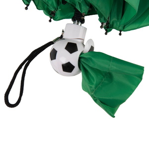 Зонт складной FOOTBALL, механический зеленый HG-7433/15 фото 5
