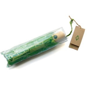 Зонт складной 5429 ÖkoBrella из бамбука, полуавтомат, лайм OA-100090 фото 15