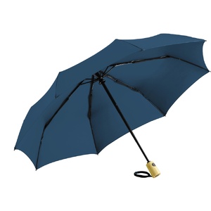 Зонт складной 5429 ÖkoBrella из бамбука, полуавтомат, черный OA-100155 фото 3