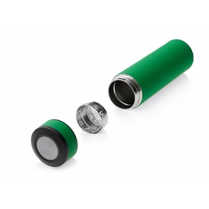 Термос «Confident» с покрытием soft-touch 420мл, зеленый зеленый/серебристый OA-1048713 фото 5