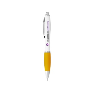 Шариковая ручка Nash белый/желтый/серебристый OA-10690004 фото 4