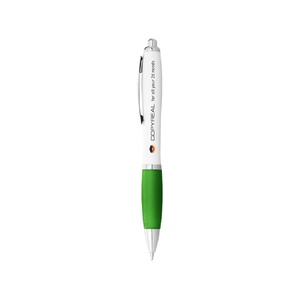 Шариковая ручка Nash белый/лайм/серебристый OA-10690009 фото 4
