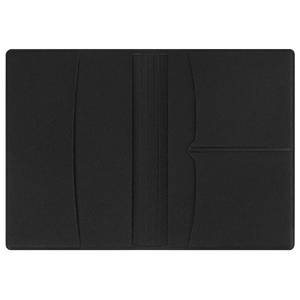 Обложка для паспорта с RFID защитой отделений для пластиковых карт "Favor", черная OA-113407 фото 6