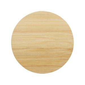 Стеклянная кружка Lenora емкостью 250 мл с бамбуковой крышкой - прозрачный OA-11341901 фото 3
