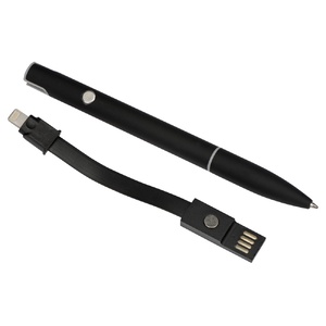 Ручка шариковая с кабелем USB, черный OA-11411.07 фото 7