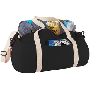 Хлопковая сумка Barrel Duffel, черный/бежевый OA-12019500 фото 4