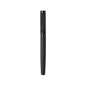 Металлическая ручка роллер "Black Lama" soft-touch, черная OA-180998 фото 4