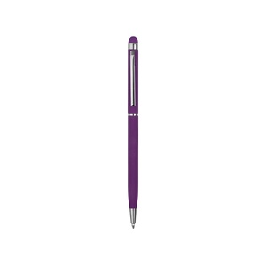 Ручка-стилус шариковая "Jucy Soft" с покрытием soft touch, фиолетовый OA-18570.14 фото 3