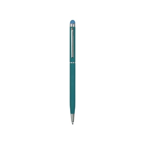Ручка-стилус шариковая "Jucy Soft" с покрытием soft touch, бирюзовый OA-18570.23 фото 3