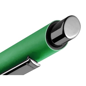 Металлическая шариковая ручка soft touch "Ellipse gum", зеленый OA-187989.03 фото 4