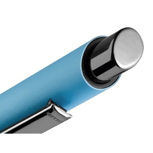 Металлическая шариковая ручка soft touch "Ellipse gum", голубой OA-187989.12 фото 4