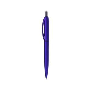Пластиковая шариковая ручка"Vivid" с покрытием металлик, синий OA-188034.06 фото 4