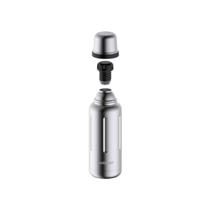 Термос для напитков, вакуумный, бытовой, тм "bobber". Объем 1 литр. Артикул Flask-1000 Matte серебристый матовый OA-189501 фото 4