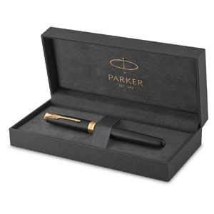 Ручка перьевая Parker (Паркер) Sonnet Matt Black GT черный/золотистый OA-1931516 фото 7