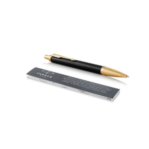 Шариковая ручка Parker IM Premium Black GT, стержень: M, цвет чернил: blue, в подарочной упаковке. черный, золотистый OA-1931667 фото 3