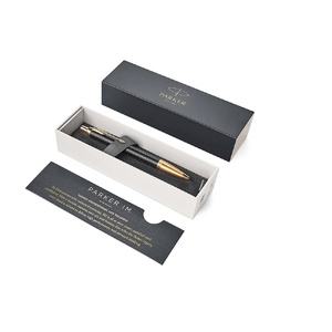 Шариковая ручка Parker IM Premium Black GT, стержень: M, цвет чернил: blue, в подарочной упаковке. черный, золотистый OA-1931667 фото 4