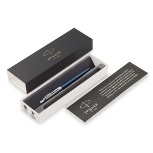 Шариковая ручка Parker Jotter Essential, Royal Blue CT, стержень: M, цвет чернил : blue или black синий/серебристый OA-1953186 фото 4