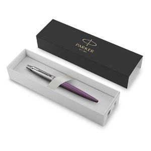 Шариковая ручка Parker Jotter Essential, Victoria Violet CT, стержень: Mblue фиолетовый/серебристый OA-1953190 фото 4