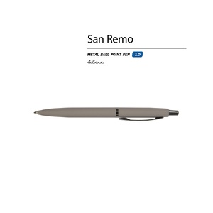 Ручка металлическая шариковая "San Remo", софт-тач, 1.0 мм, серый OA-20-0249.05 фото 3
