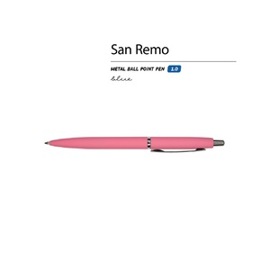 Ручка металлическая шариковая "San Remo", софт-тач, 1.0 мм, коралловый OA-20-0249.07 фото 3