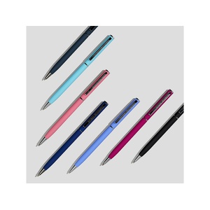 Ручка шариковая автоматическая BrunoVisconti® "PALERMO" цвет корпуса бордовый, soft-touch, 0.7 мм бордовый/серебристый OA-20-0250.04 фото 10