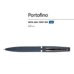 Ручка металлическая шариковая "Portofino", софт-тач, 1.0 мм, синий OA-20-0251.02 фото 3