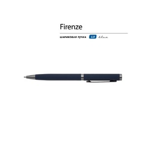 Ручка "Firenze" шариковая автоматическая софт-тач, синяя OA-20-0299 фото 3