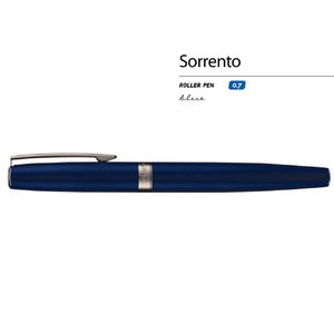 Ручка металлическая роллер  "Sorrento", синий матовый OA-20-0348 фото 3