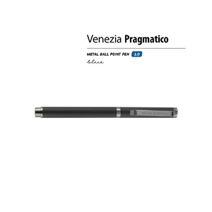 Ручка металлическая шариковая "Venezia Pragmatico" софт-тач,черный OA-20-0384.04 фото 3