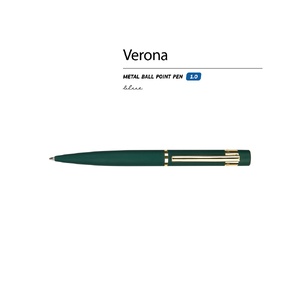 Ручка металлическая шариковая "Verona", софт-тач, 1.0 мм, зеленый OA-20-0453 фото 3