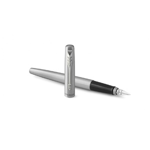 Перьевая ручка Parker Jotter Stainless Steel CT, Mblue серебристый, черный OA-2030946 фото 5