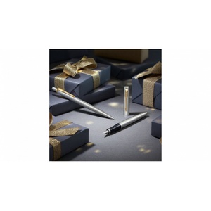 Перьевая ручка Parker Jotter Stainless Steel CT, Mblue серебристый, черный OA-2030946 фото 8