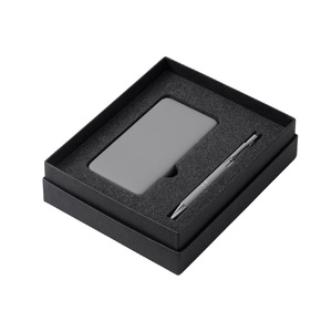 Подарочный набор c ручкой и повербанком 5000 mAh, серый OA-209745 фото 3