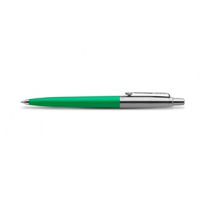 Шариковая ручка Parker Jotter, цвет GREEN, цвет чернил синий, толщина линии M , в подарочной коробке зеленый, серебристый OA-2111184 фото 4