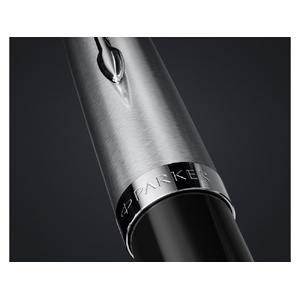 Перьевая ручка Parker 51 CORE BLACK CT, перо: F, цвет чернил: black, в подарочной упаковке. черный, серебристый OA-2123491 фото 10