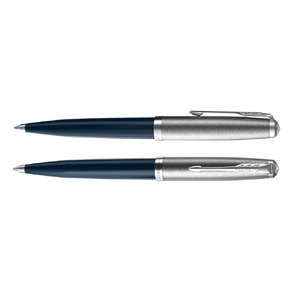 Шариковая ручка Parker 51 CORE MIDNIGHT BLUE CT, стержень: M, цвет чернил: black, в подарочной упаковке. темно-синий, серебристый OA-2123503 фото 4